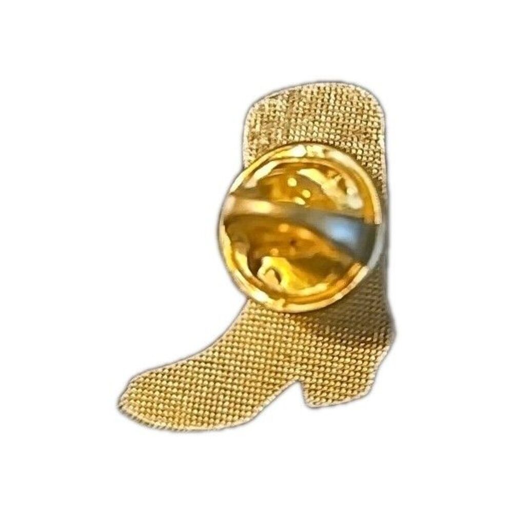 Texas Longhorn State Map Shaped Boot Cowboy Western Souvenir Hat Lapel Pin Badge - Picture 2 of 2